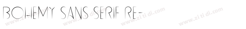 Bohemy Sans Serif Re字体转换 Bohemy Sans Serif Re字体转换